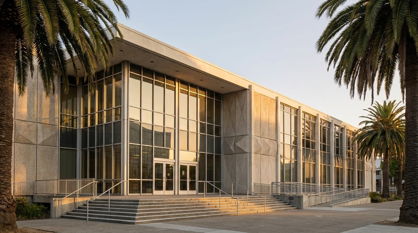The Wiley W. Manuel Courthouse in downtown Oakland where Alameda County misdemeanor cases are heard