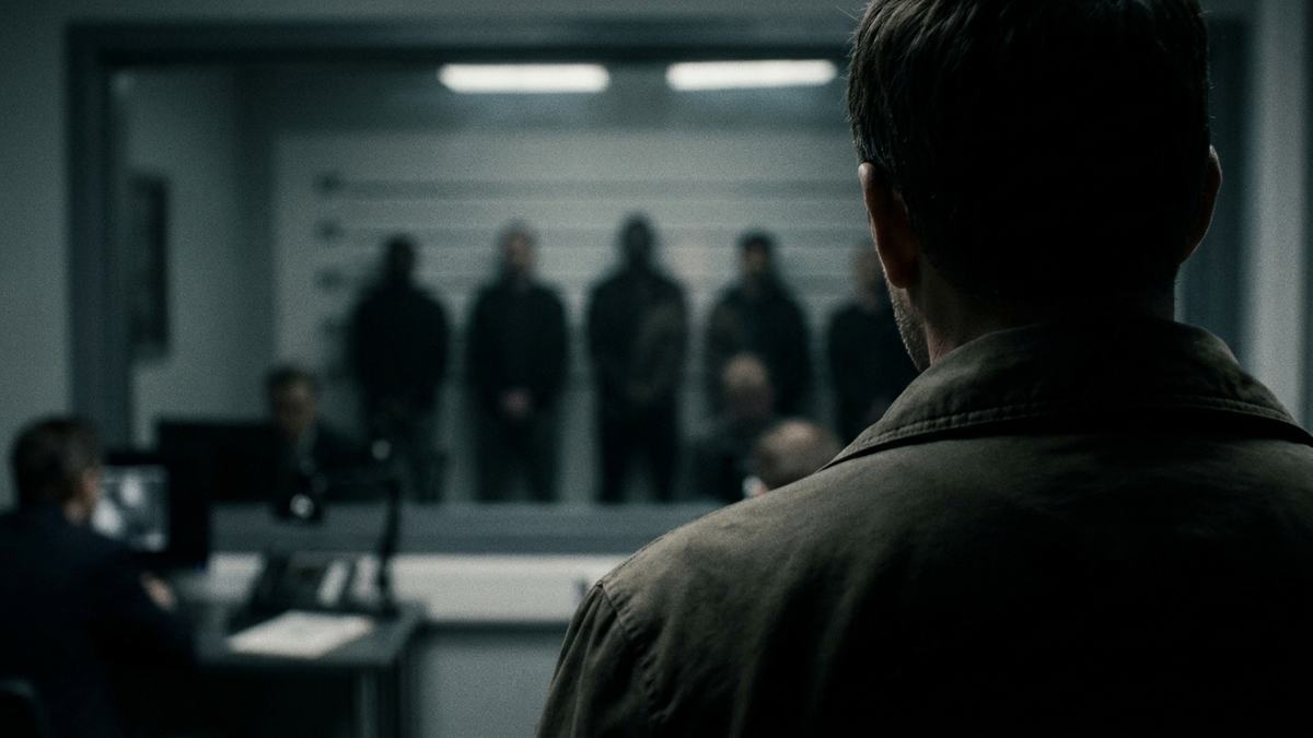 Witness viewing a police lineup through one-way glass in a California case